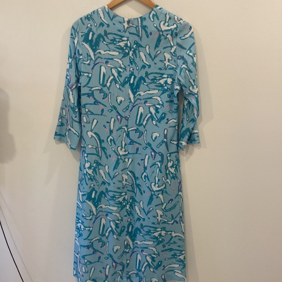 Tuckernuck HYACINTH HOUSE Blue Abstract Hattie Midi Dress - Picture 9 of 14